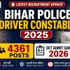 Bihar Police Driver Constable 2025 DET Admit Card 2026 for 4361 Posts