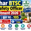 Bihar BTSC Food Safety Officer Recruitment 2026, 105 Posts Apply Online