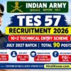 Post Title: Indian Army TES 57 Recruitment 2026: 90 Posts के लिए Online Apply